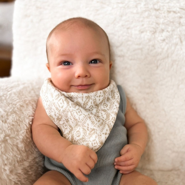 Crane Baby Kendi 3pc. Muslin Bib Set