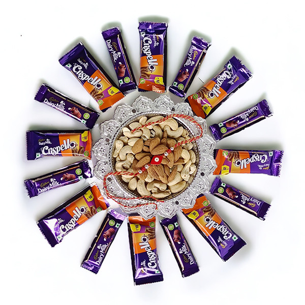 Festive Chocolate and Nut Gift Hamper for Rakhi