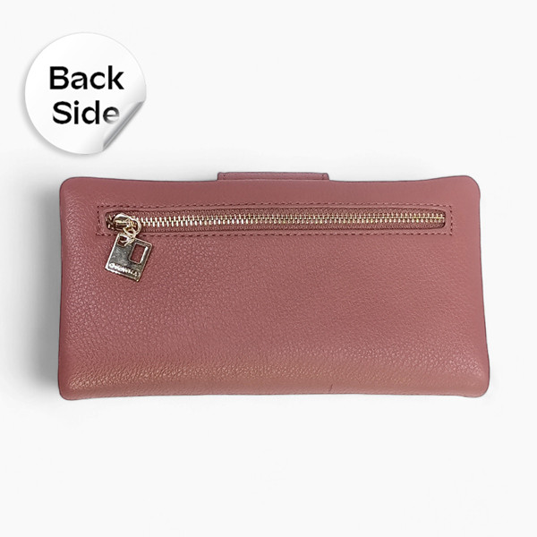 Chrisbella Elegance Ladies Leather Purse- Coral