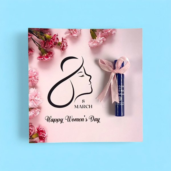 Her Perfect Trio: Women's Day Basket with Scarf, Candle & Fragrance