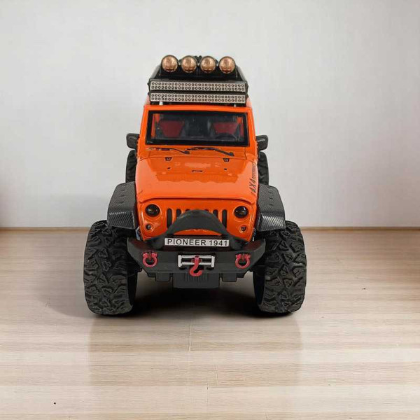 Metal Scale Model Toy Car in Orange Colour with Light & Sound Giftmandu