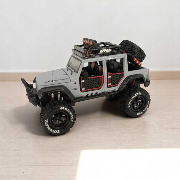 Metal Scale Model Toy Car in Grey Colour with Light & Sound Giftmandu