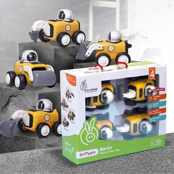 R for Rabbit Orapple Rover Mini Construction Vehicle Set for Kids-ORORYB01 ORORYB01