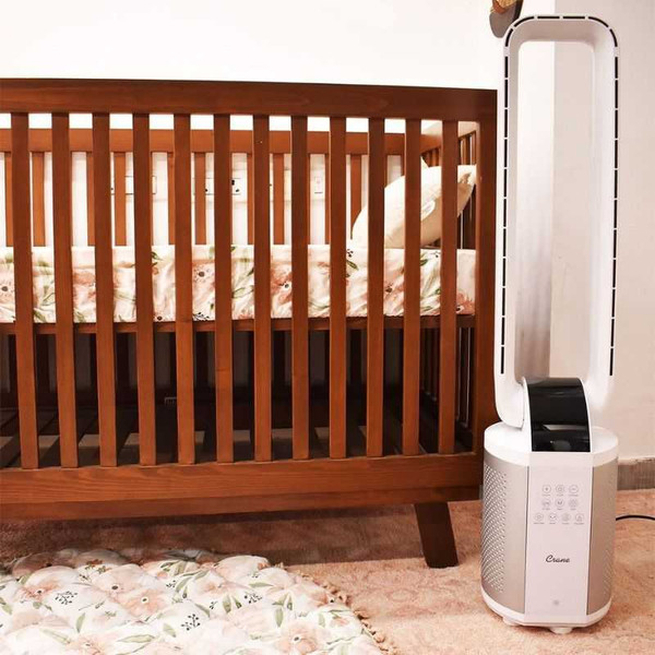 Crane 5-in-1 Air Purifier Bladeless Fan with UV Sterilization, Ionizer & Humidifier EE-5625
