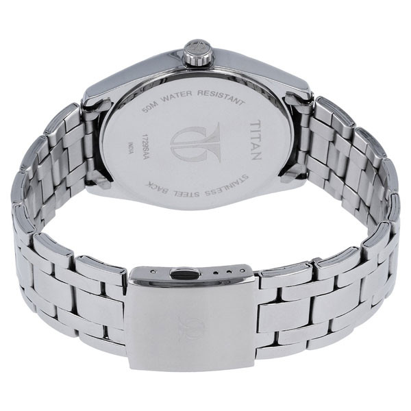 Black Dial Metal Strap Watch  (1729SM02) - Send Gifts To Nepal