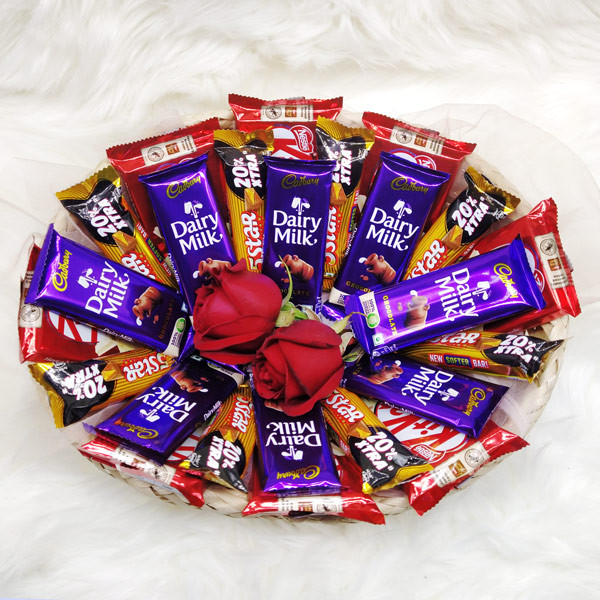 Chocolates & Roses Special Basket Chocolates & Roses Special Basket