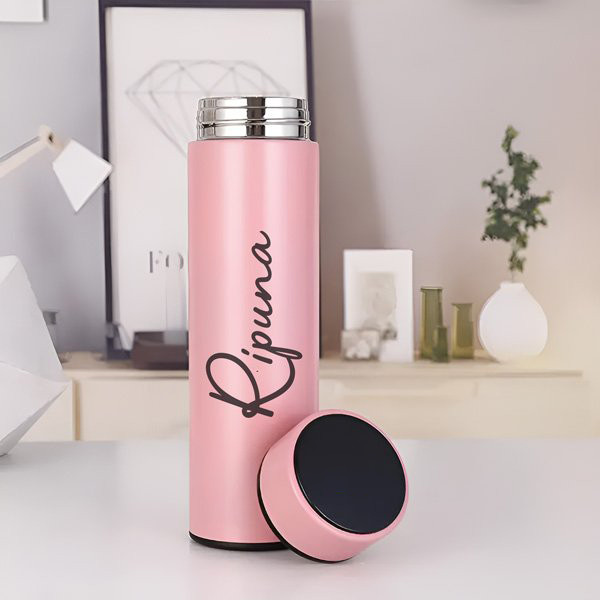 Name Print Pink Temperature Bottle Name Print Pink Temperature Bottle