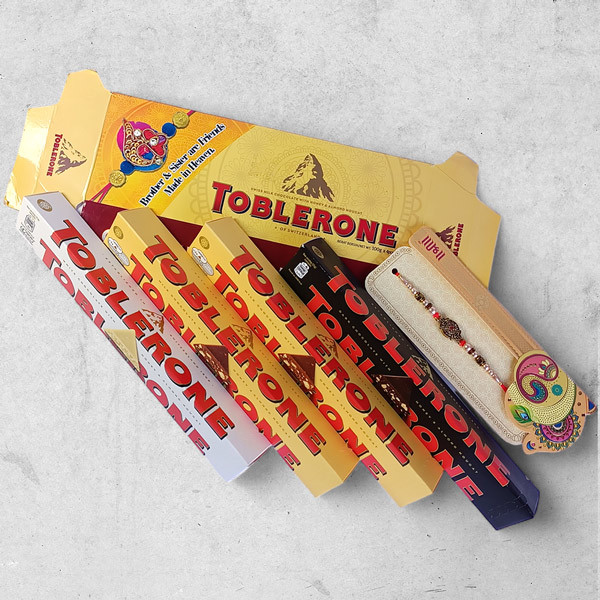 Rakhi Special Toblerone Bundle For Brother on Raksha Bandhan Rakhi Special Toblerone Bundle For Brother on Raksha Bandhan