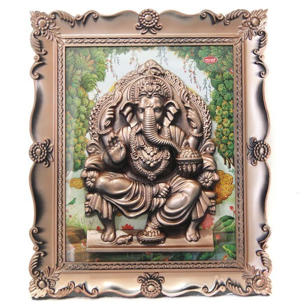 Sri Ganesha Statue Frame For Wall Hanging Sri Ganesha Statue Frame For Wall Hanging
