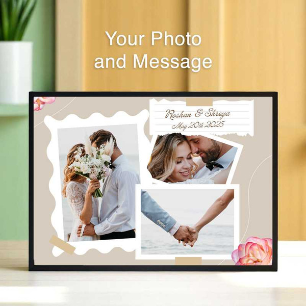 Personalized Keepsake Frame with Photos &Custom Message