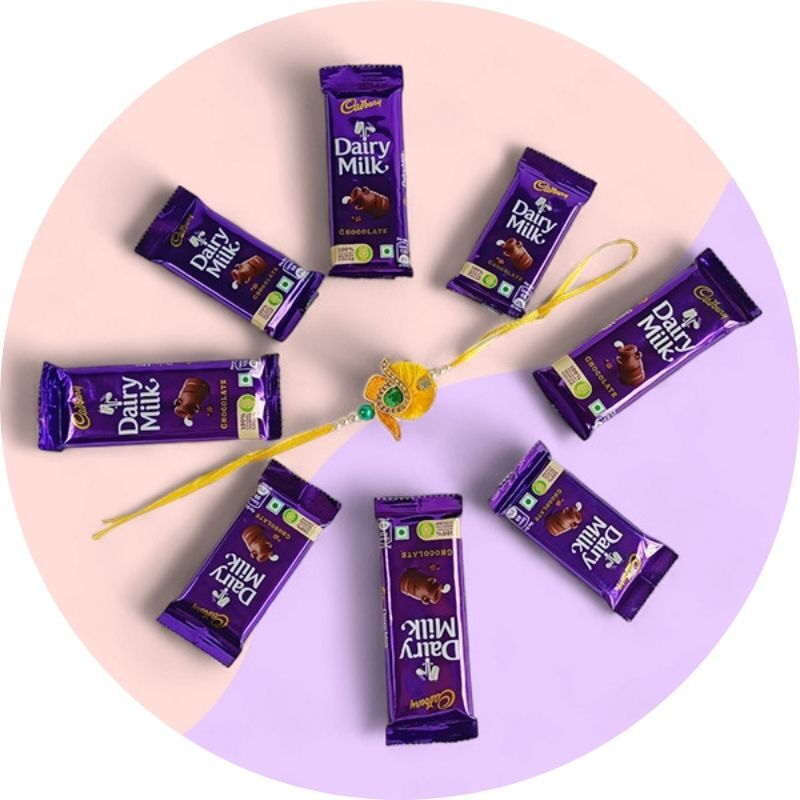 Rakhi With Chocolates