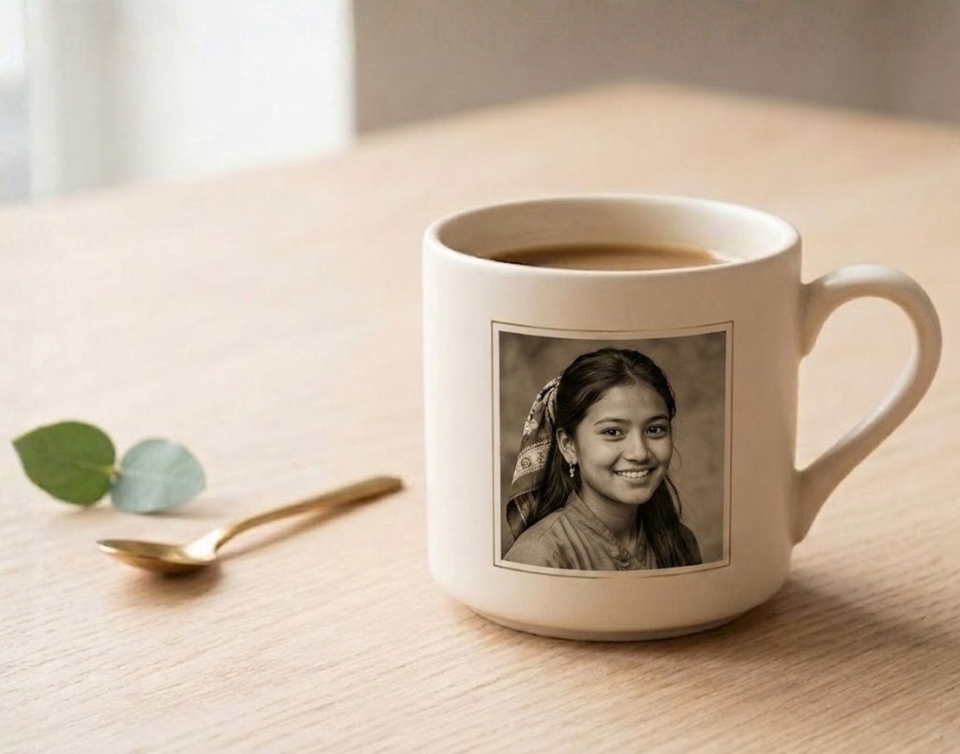 Personalised gift engraved with a name, delivered across Nepal