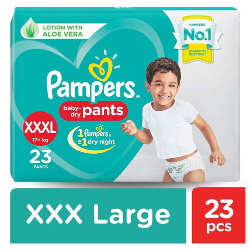 Pampers XXXL (17+ kg) 23 Diapers Pants (all-round protection