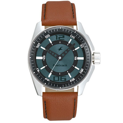 Fastrack Blue Dial Analog Watch for Men (3089SL05) Watches Gift to