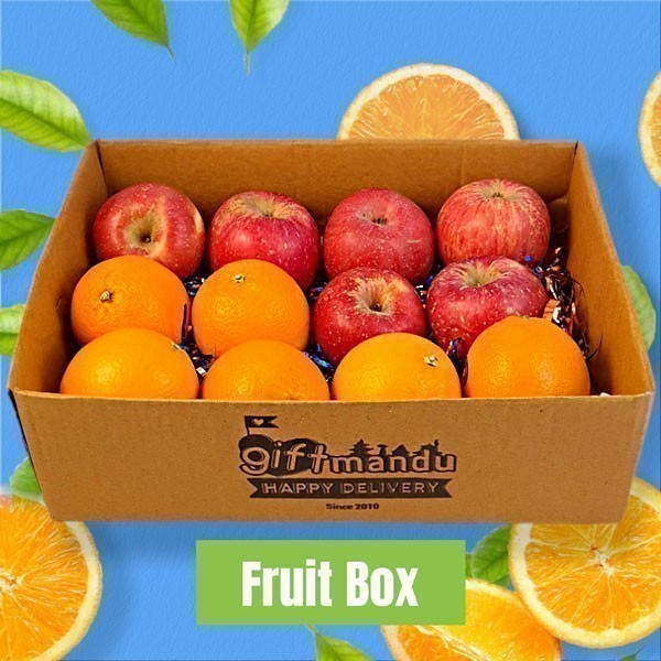 Fresh Fruits Mix Box (Fuji Apple, Sunkist Junaar) Healthy Gifts