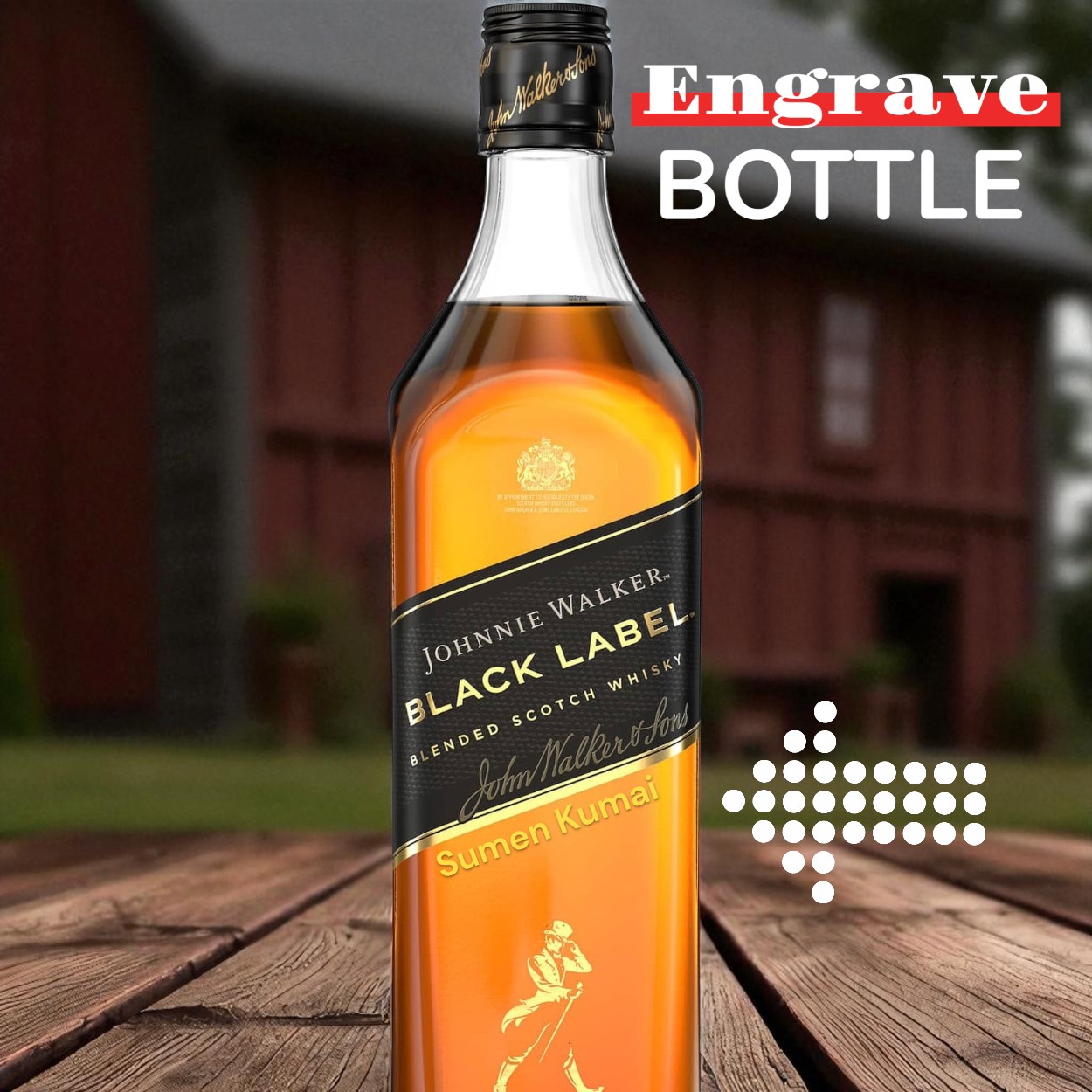 Engraved On JW Black Label 1000ml