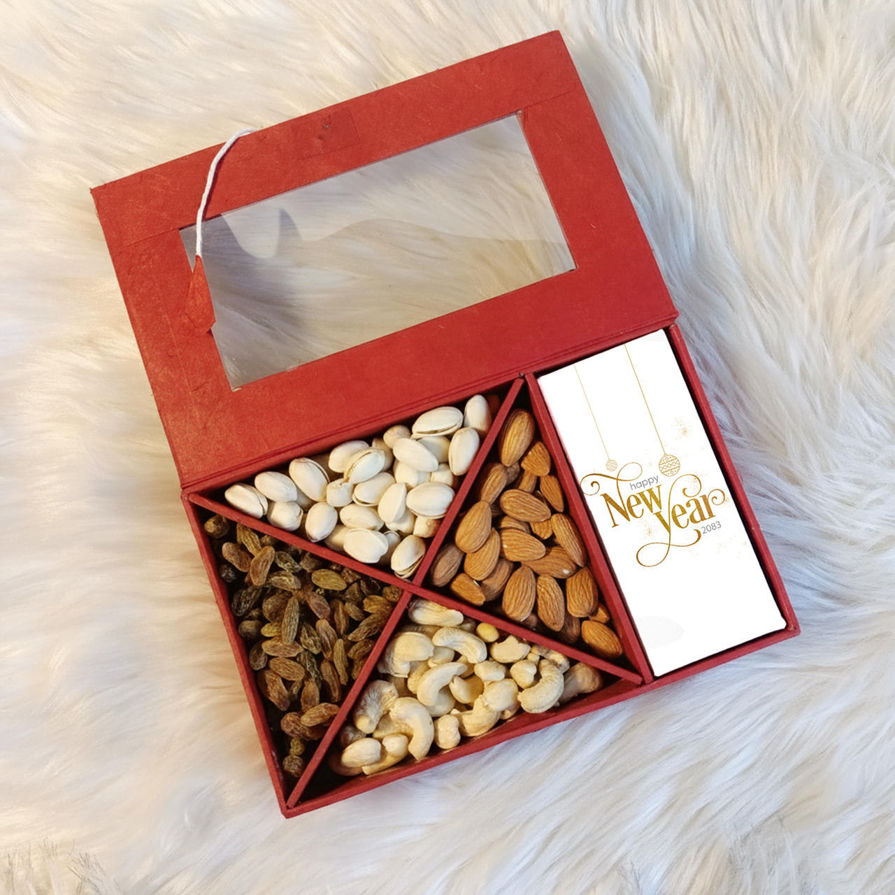 New Year Special Dry Fruit & Silk Chocolate Combo