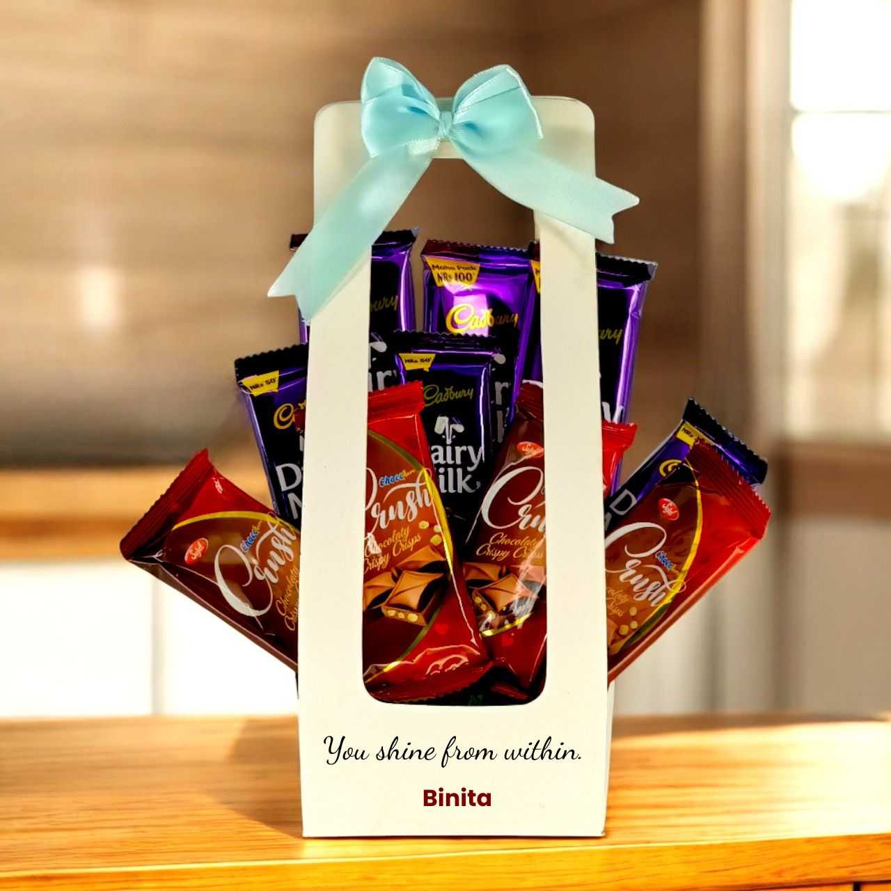 Personalized Paper Holder Chocolates