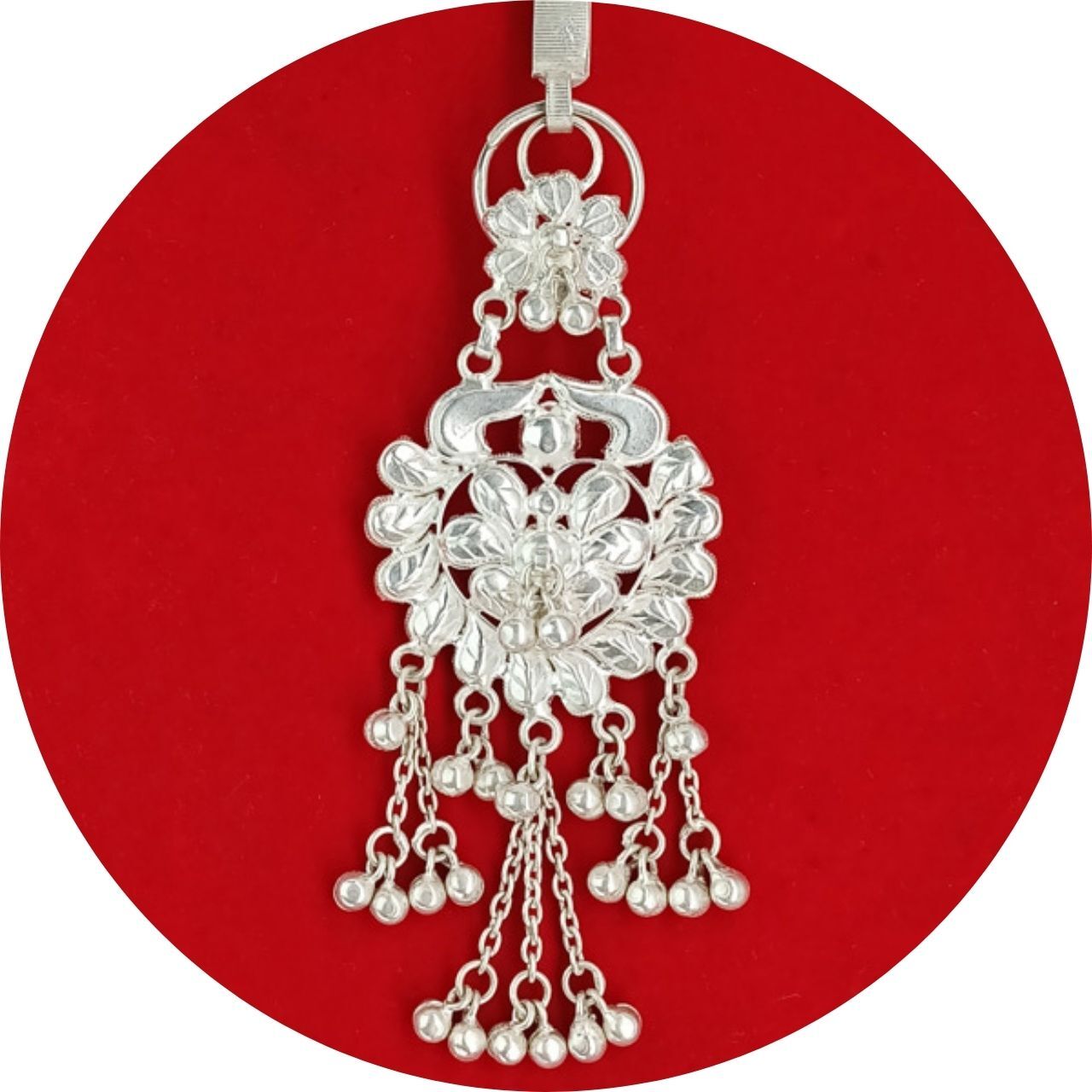 Silver Saree-Keyring