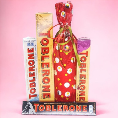 Toblerone Chocolates and Sweet Red Wine Combo