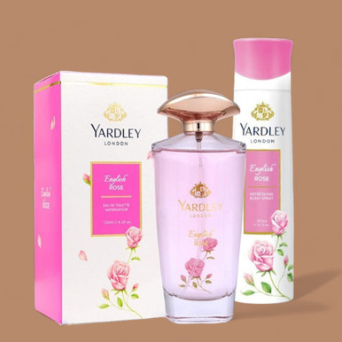Yardley London English Rose EDT & Body Mist Set – Geschenkbox Für Frauen, Vegan, Tierversuchsfrei, Mit 94% Natürlichen Inhaltsstoffen