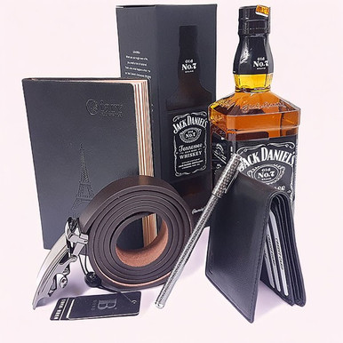 Jack Daniel's 1000ml With Diary, Pen, Belt, Wallet