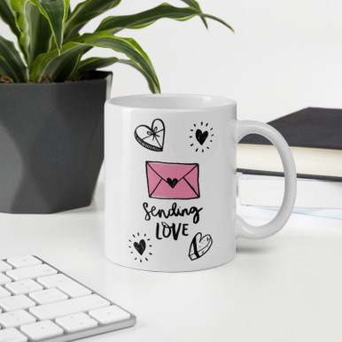 ''Sending Love'' Printed Mug Gift