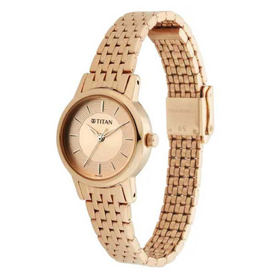 Titan Rose Gold Analog Watch for Women - 2593WM02