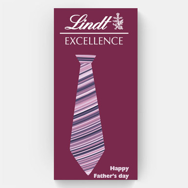 Father's Day Special Tie Printed Wrapper on Lindt Excellence - 100g
