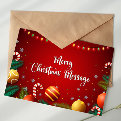 Greeting Card For Christmas With a Message