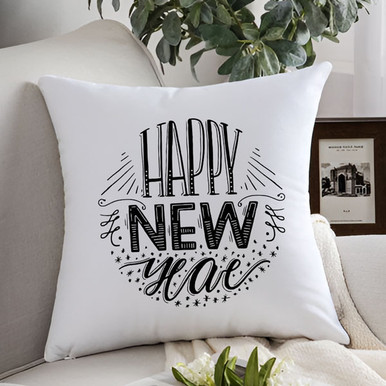 Printed Cushion with Best New Year Wishes