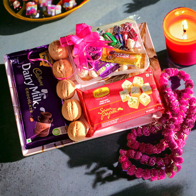 Tihar/Bhaitika Delights With Sweets, Drynuts and Mala Combo Tihar ...