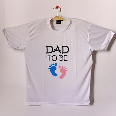"Dad To Be" Printed T-Shirt