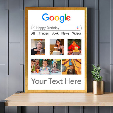 Customizable A4 Size Photo Frame with Google Theme Personalized Gift to ...