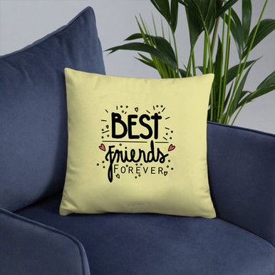 Best Friends Forever Printed Cozy Cushion Personalized Gift to