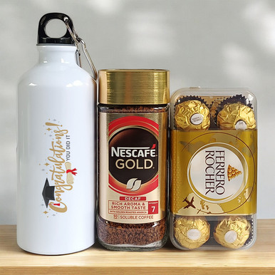 Congrats Treats with Nescafe Coffee and Premium Chocolates Gift