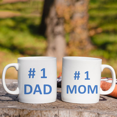Mom and Dad Mugs Gift Set