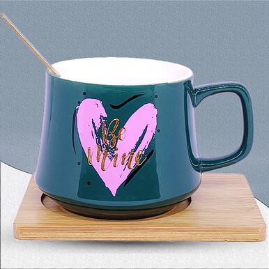 'Be Mine' Printed Ceramic Coffee Mug - SP-10008
