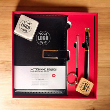 Stylish Corporate Hamper Notebook Pen Set With Keyring Paper stylish-corporate-hamper-notebook-pen-set-with-keyring-paper