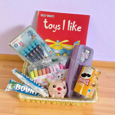 Colorful Gift Basket for Girls Gift Hampers Gift to Nepal Giftmandu