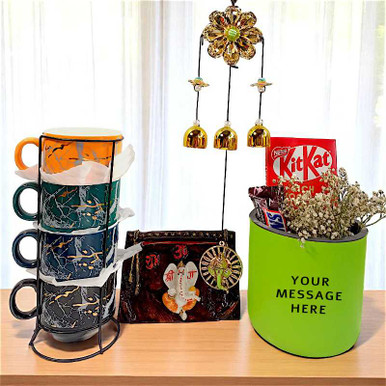 Ganesh Decor, Mug Set And Sweet Treats