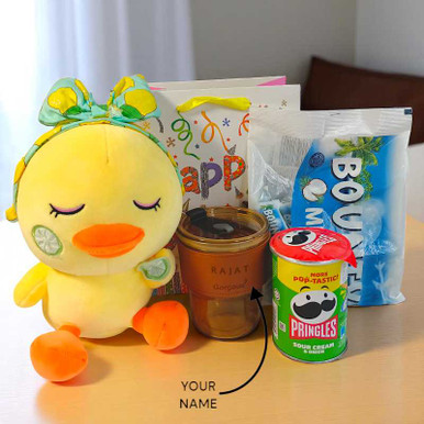 Sweet And Snacky Birthday Gift Bag with Custom Sipper NKS-859