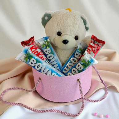 Teddy & Chocolates Gift Box Gift to Nepal | Giftmandu