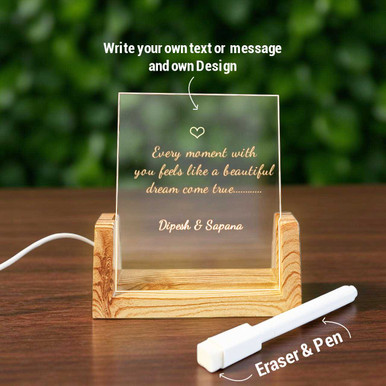 3D Acrylic LED Message Board – Create & Display Your Message