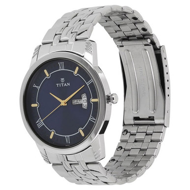 Titan Karishma Blue Dial Analog Watch for Men (1774SM01)