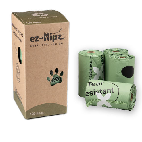 8 Pack Extra Thick Biodegradable Poop Bags (120 bags)