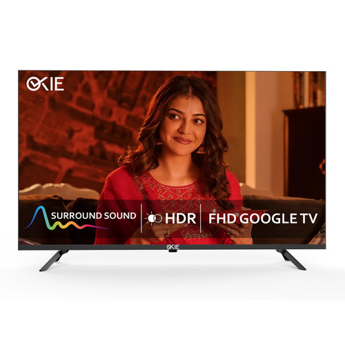 OKIE 43 Inches - 109 CM, Smart Google TV | Frameless Design with Surround Sound Smart Google TV