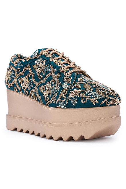 Anaar Riviera Wedge Sneakers, Womens Festive, Special Occasion And Partywear Premium Shoes