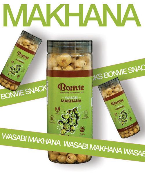Bonvie Wasabi Makhana – Zesty & Crunchy Snack