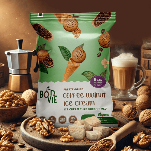 Bonvie Freeze Dried Coffee Walnut Icecream – Rich & Crunchy Delight
